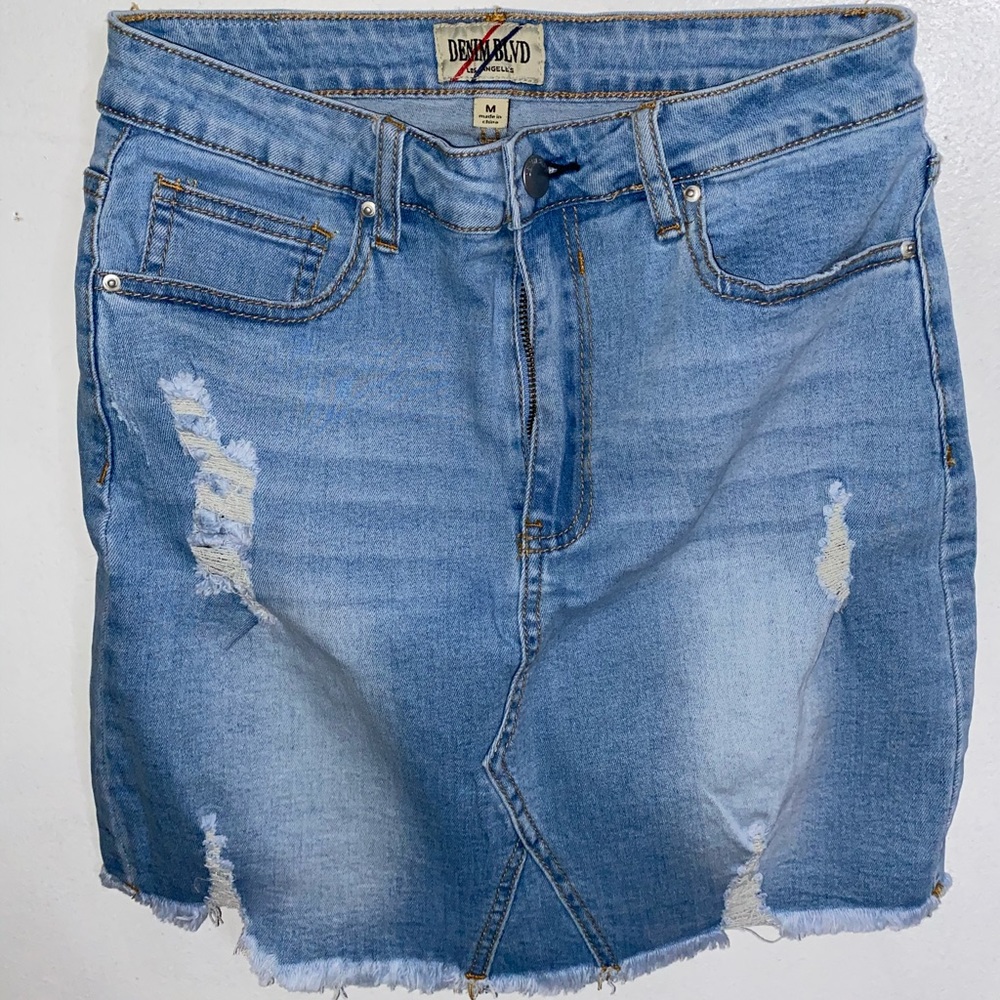 Blue Denim Skirt